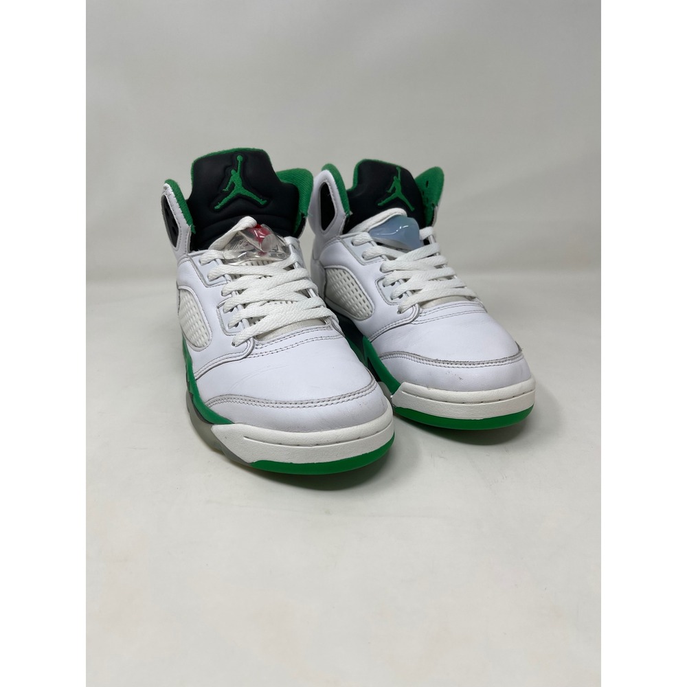 Jordan 5 Retro Sneaker Women Size 8 White Green Good Apple Green 440888-102